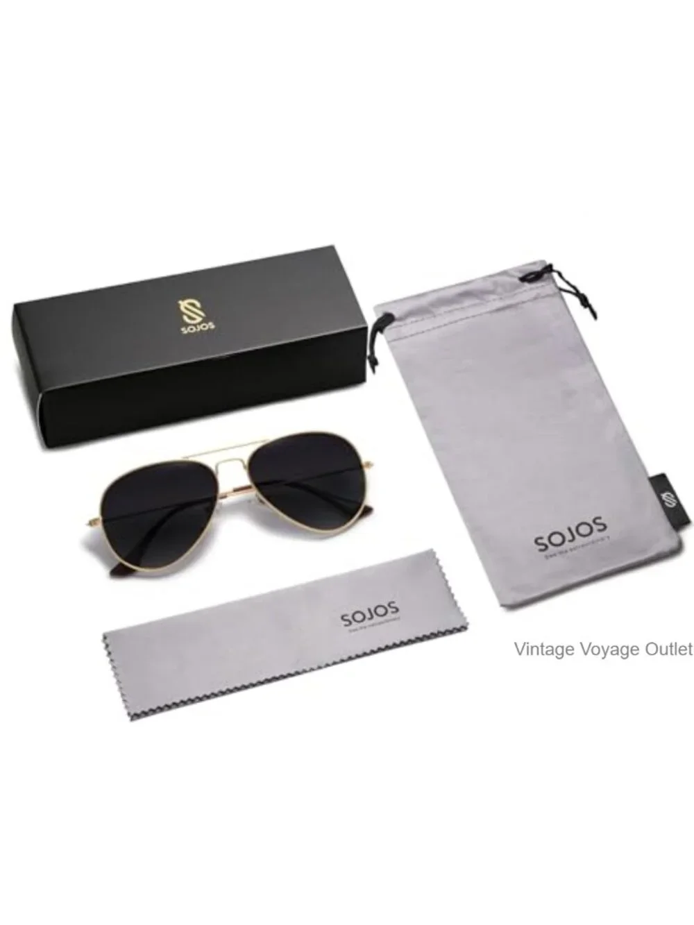 Polarized Aviator Sunglasses Stainless Steel Frame UV400 Protection Unisex